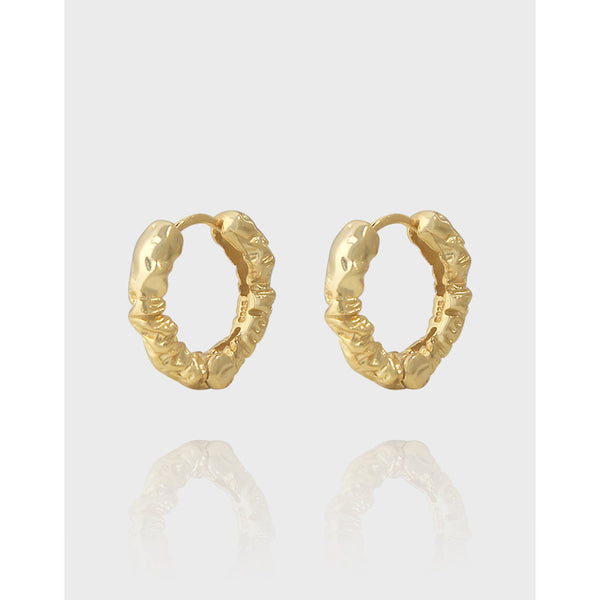 Boucles d`oreilles créole Duna 
en or plaqué 18 k