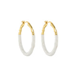 Boucles d`oreilles ovale en argent