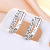 2,40 cts.tw Boucles d`oreilles pendantes a maillons trombone
avec topaze en or sur argent sterlingue