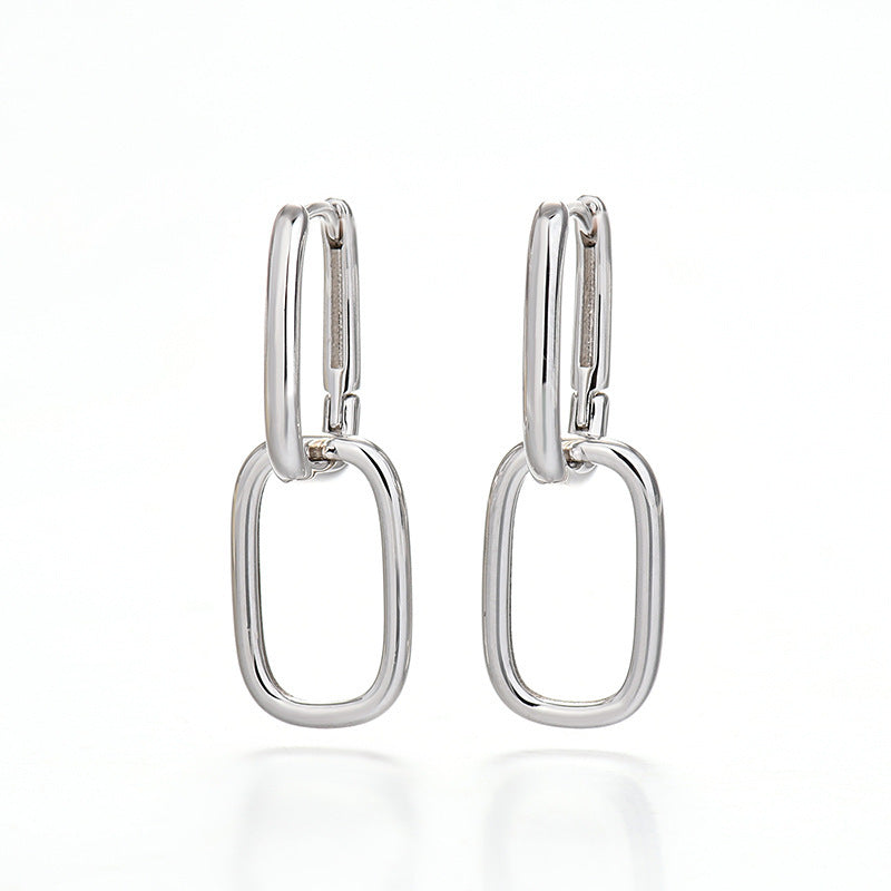 Boucles Huggie hoop en argent