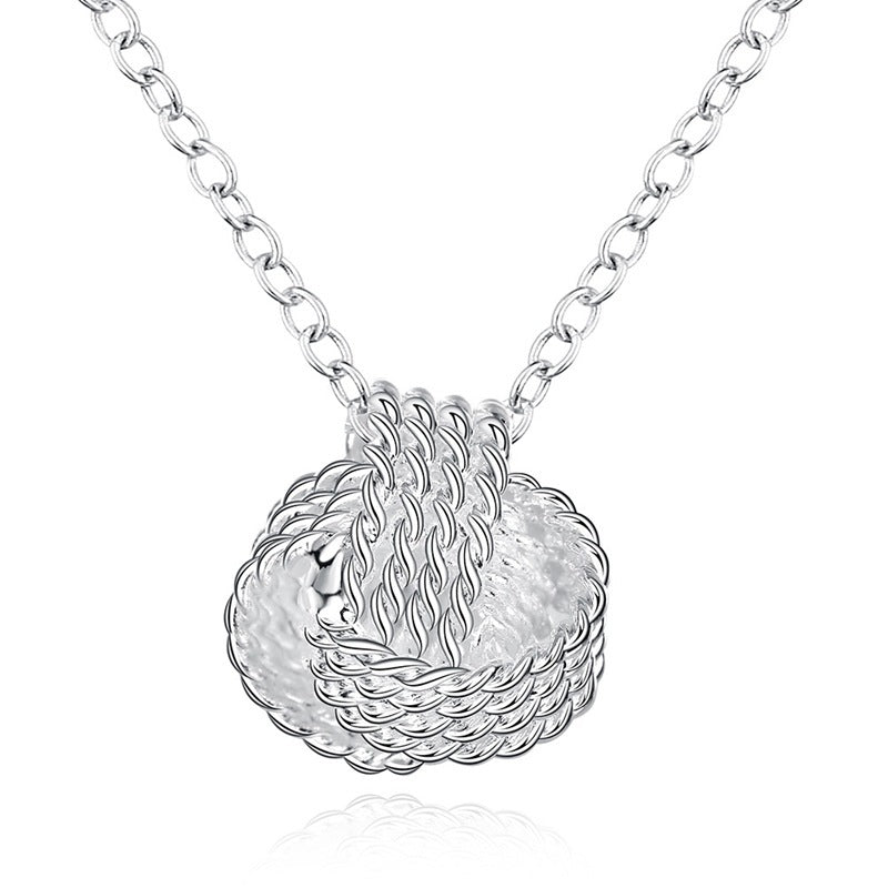 Ensembles de bijoux avec noeud d`amour en argent 
sterling s 925